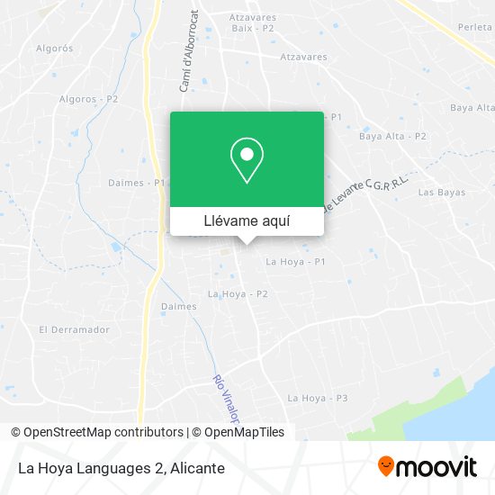 Mapa La Hoya Languages 2