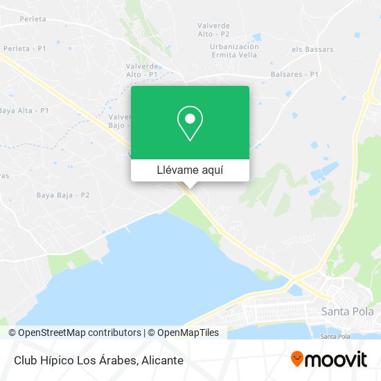 Mapa Club Hípico Los Árabes