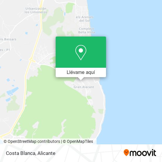 Mapa Costa Blanca