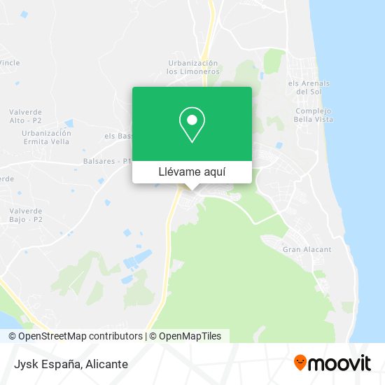 Mapa Jysk España