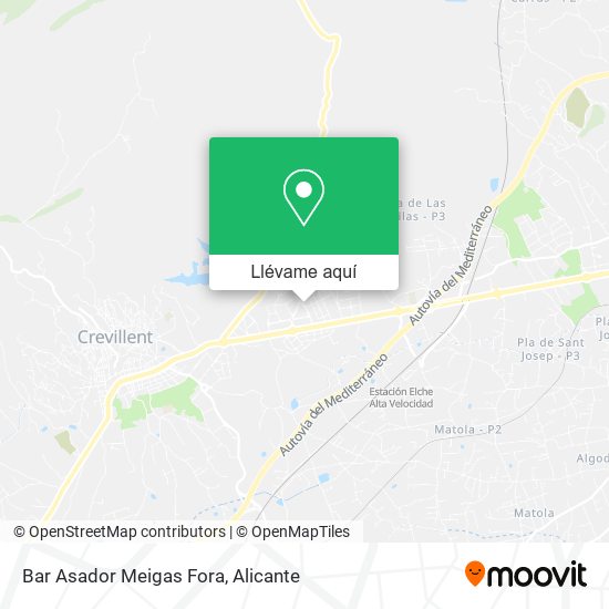 Mapa Bar Asador Meigas Fora