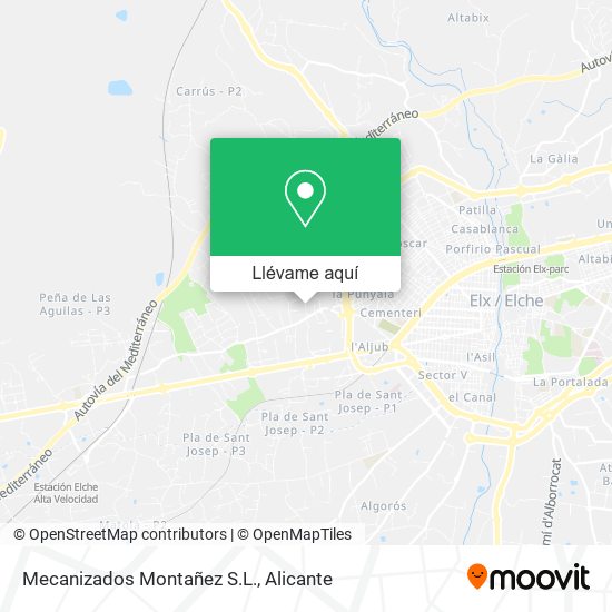 Mapa Mecanizados Montañez S.L.