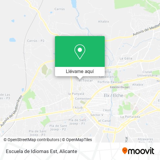 Mapa Escuela de Idiomas Est
