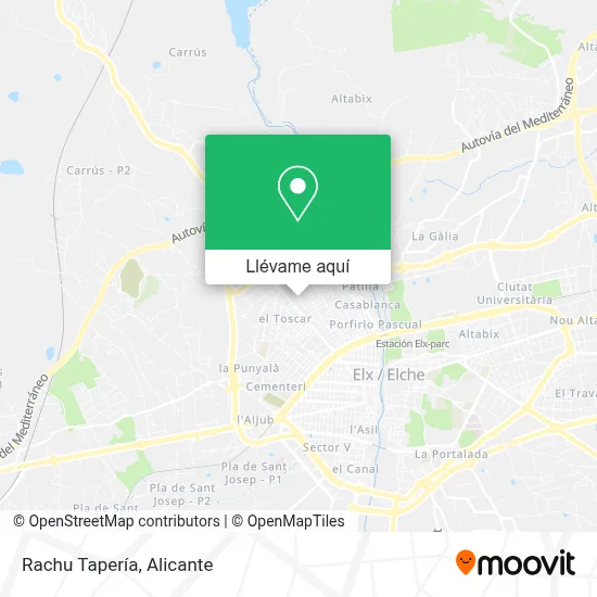 Mapa Rachu Tapería