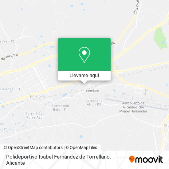 Mapa Polideportivo Isabel Fernández de Torrellano