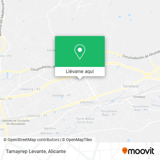Mapa Tamayrep Levante