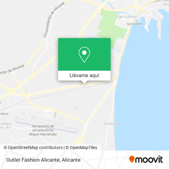 Mapa Outlet Fashion Alicante