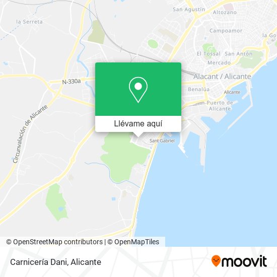 Mapa Carnicería Dani
