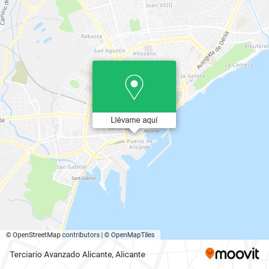 Mapa Terciario Avanzado Alicante