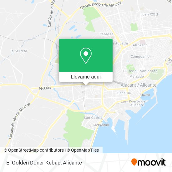 Mapa El Golden Doner Kebap