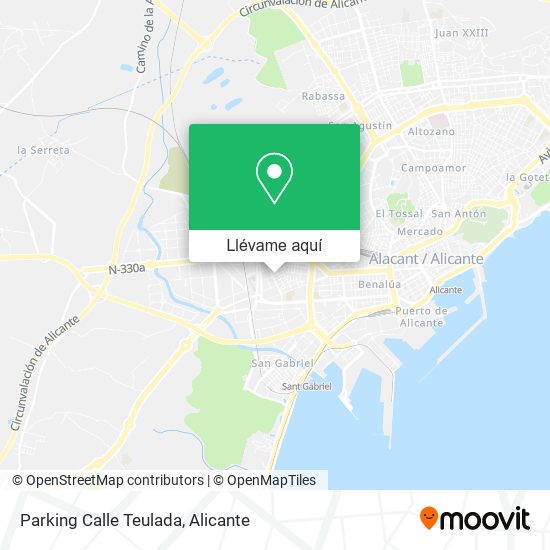 Mapa Parking Calle Teulada