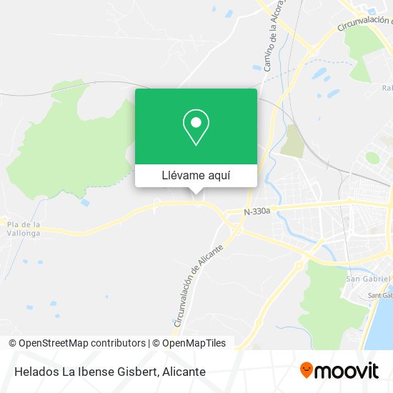 Mapa Helados La Ibense Gisbert