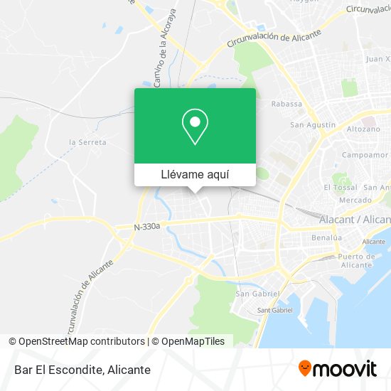 Mapa Bar El Escondite