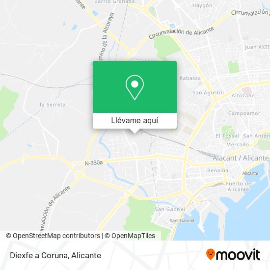 Mapa Diexfe a Coruna