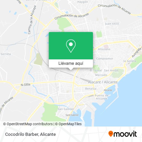 Mapa Cocodrilo Barber