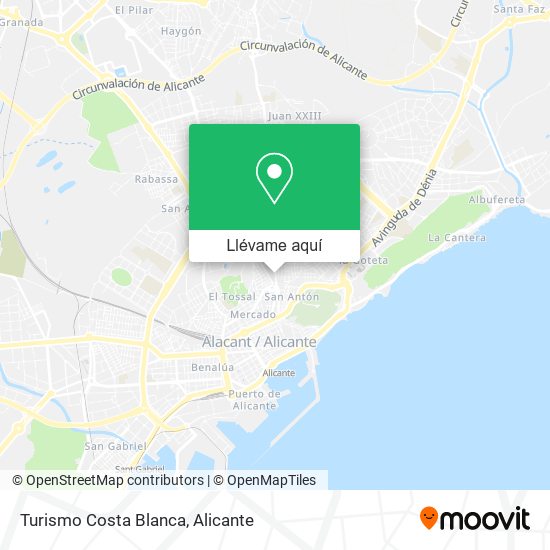 Mapa Turismo Costa Blanca