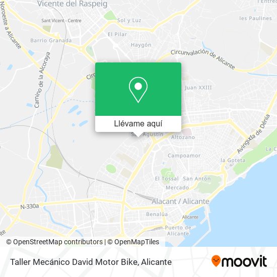 Mapa Taller Mecánico David Motor Bike