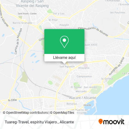 Mapa Tuareg-Travel, espíritu Viajero.