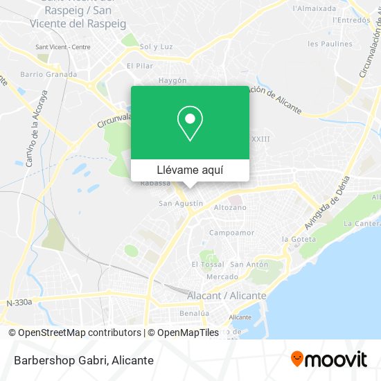Mapa Barbershop Gabri
