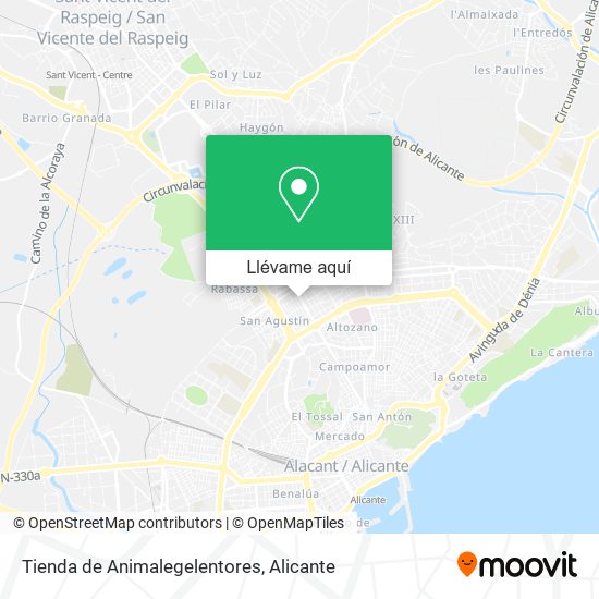 Mapa Tienda de Animalegelentores