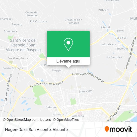 Mapa Hagen-Dazs San Vicente