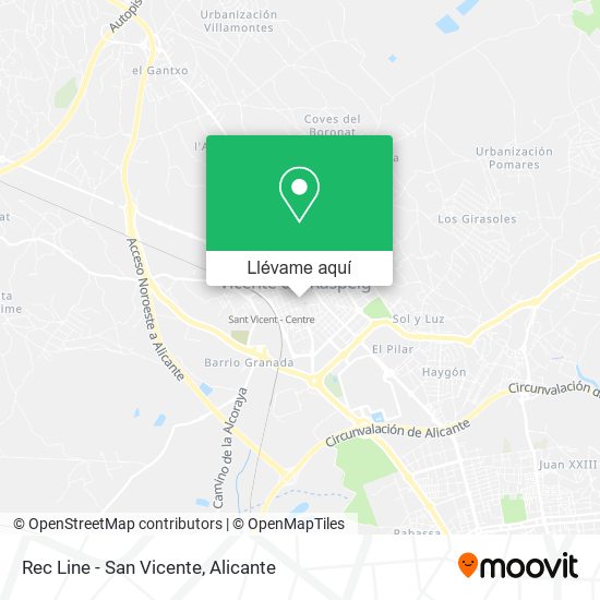 Mapa Rec Line - San Vicente