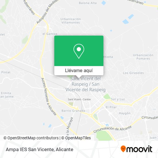 Mapa Ampa IES San Vicente