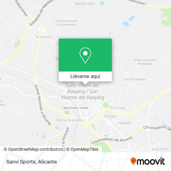 Mapa Sanvi Sports