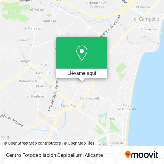 Mapa Centro Fotodepilación Depibelium