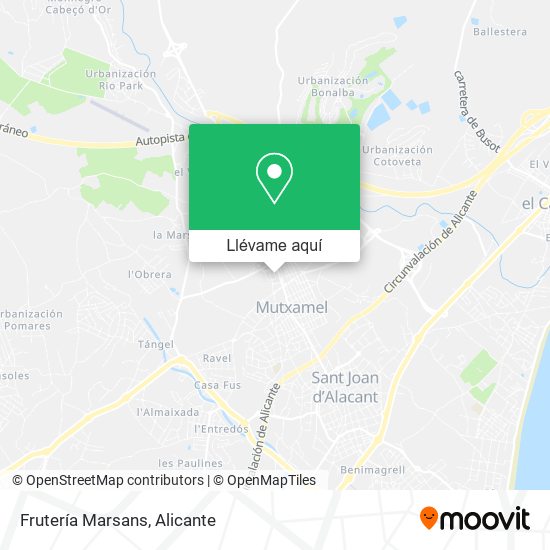 Mapa Frutería Marsans