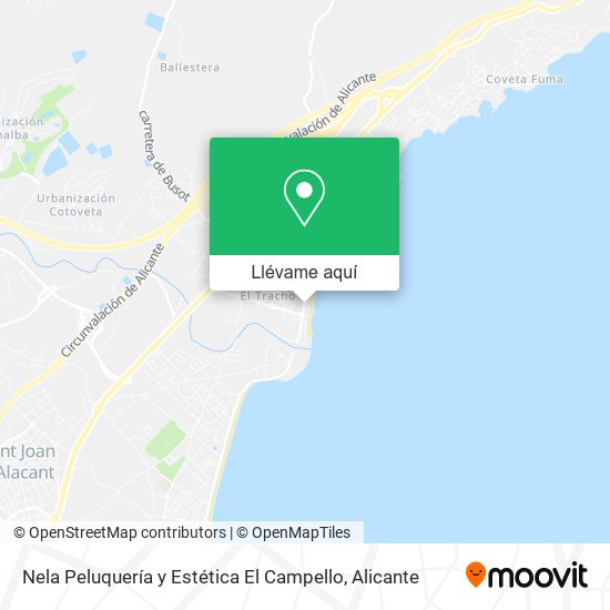 Mapa Nela Peluquería y Estética El Campello