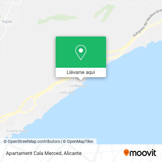 Mapa Apartament Cala Merced