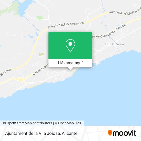 Mapa Ajuntament de la Vila Joiosa
