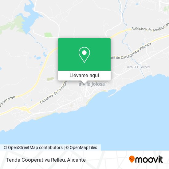 Mapa Tenda Cooperativa Relleu