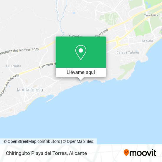Mapa Chiringuito Playa del Torres