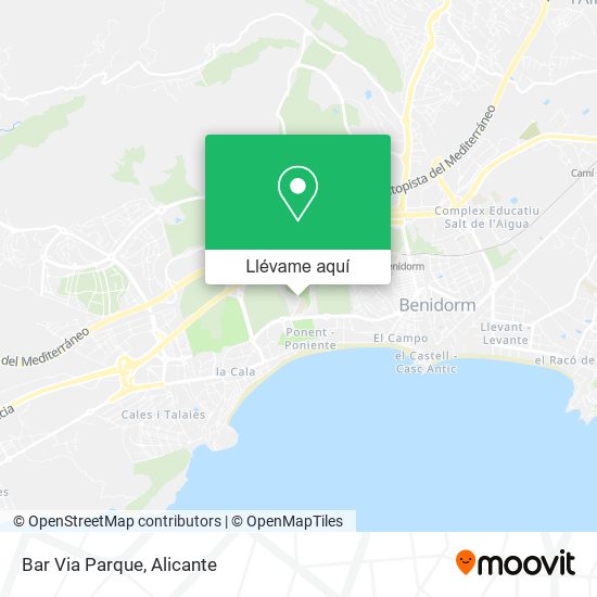 Mapa Bar Via Parque