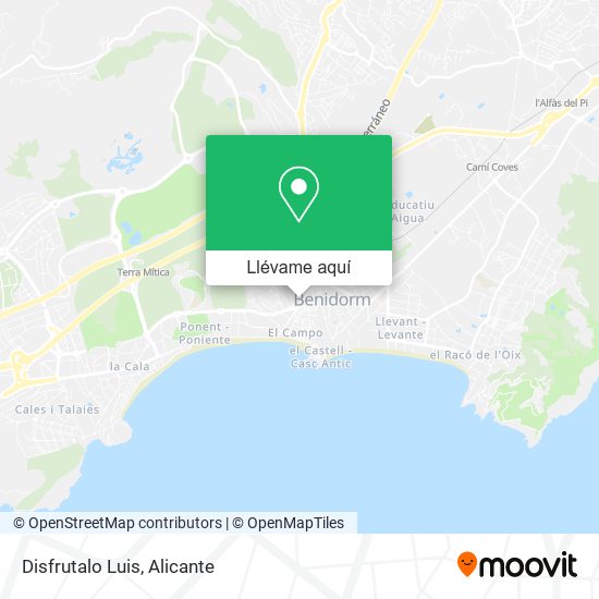 Mapa Disfrutalo Luis