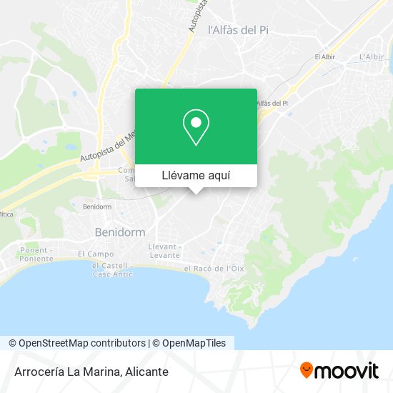 Mapa Arrocería La Marina