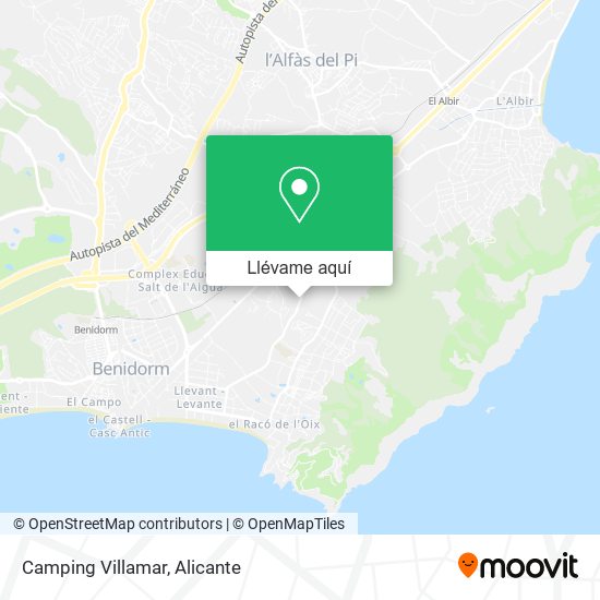 Mapa Camping Villamar