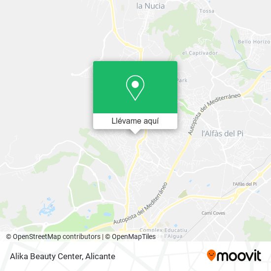 Mapa Alika Beauty Center