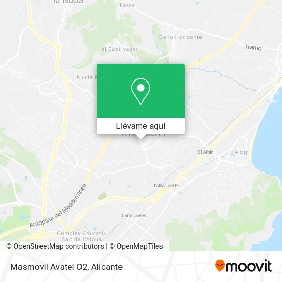 Mapa Masmovil Avatel O2