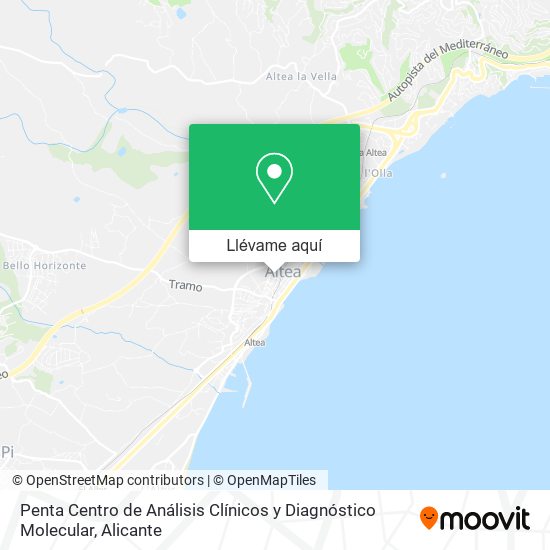 Mapa Penta Centro de Análisis Clínicos y Diagnóstico Molecular