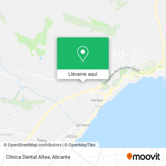 Mapa Clínica Dental Altea