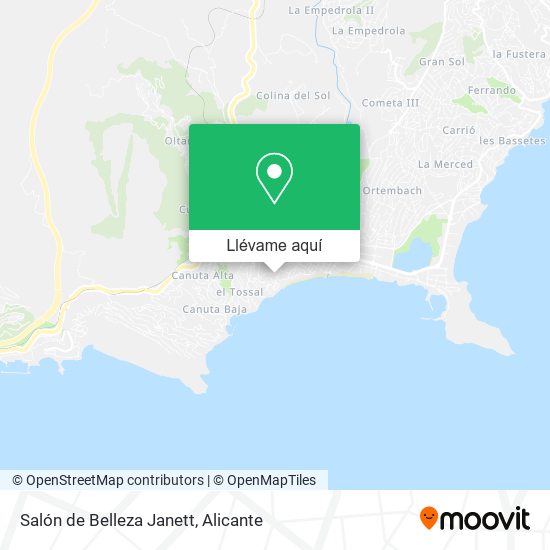 Mapa Salón de Belleza Janett