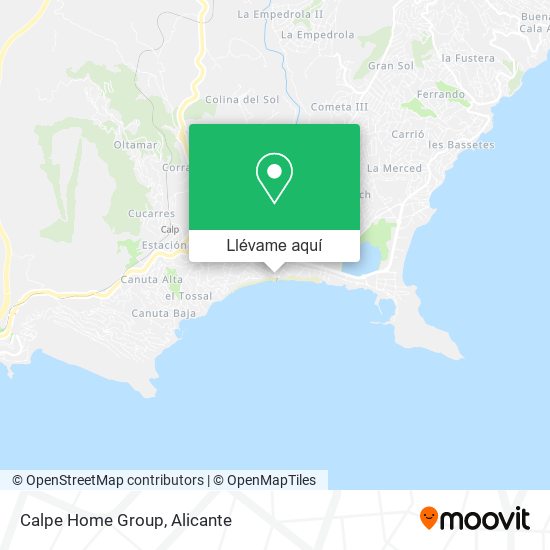 Mapa Calpe Home Group