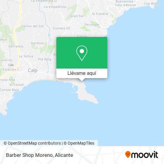 Mapa Barber Shop Moreno