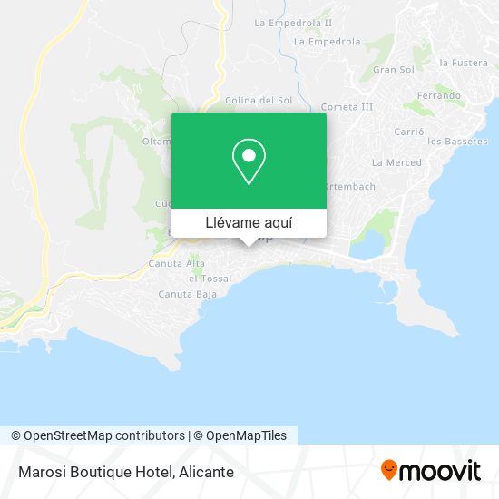 Mapa Marosi Boutique Hotel