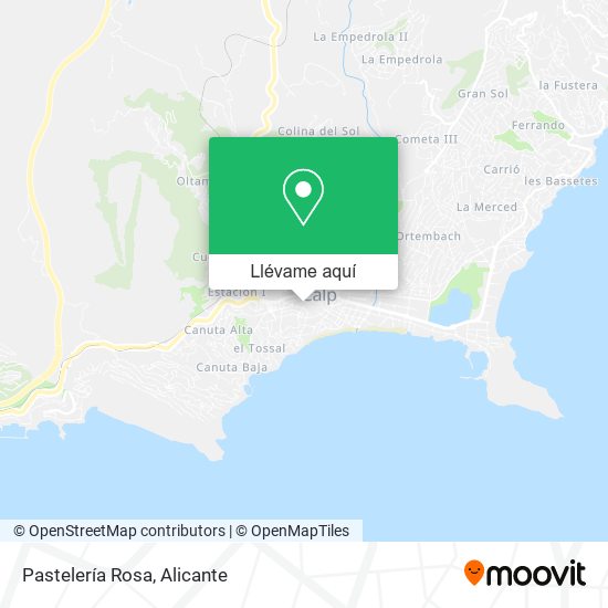 Mapa Pastelería Rosa