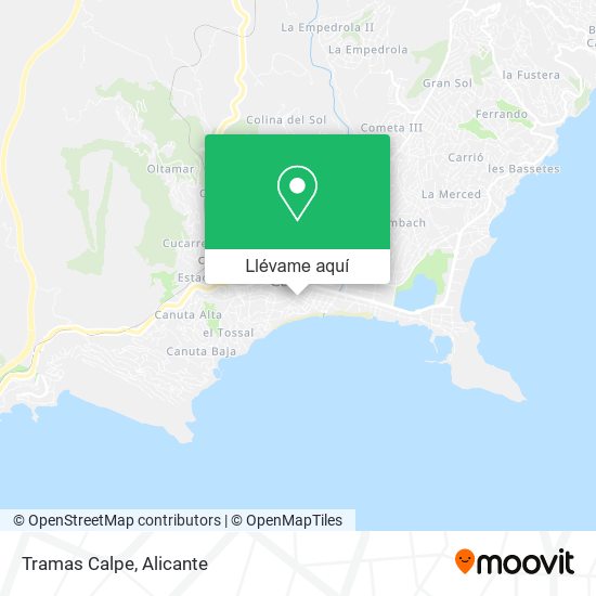 Mapa Tramas Calpe