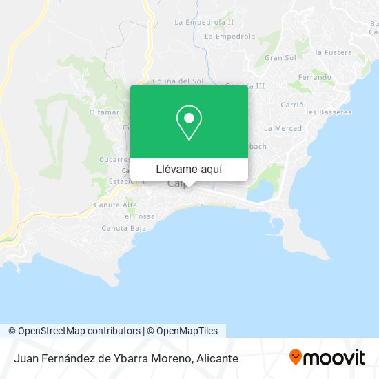 Mapa Juan Fernández de Ybarra Moreno